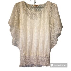 Lavish White Lace Blouse